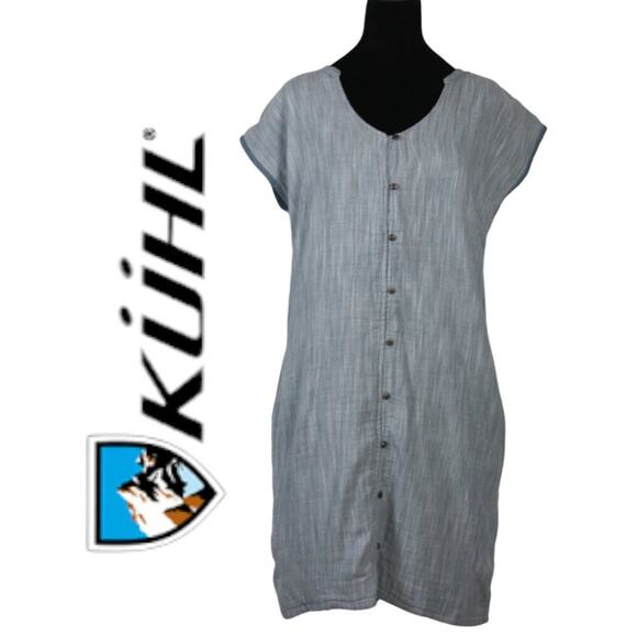 Kuhl Short Sleeve Button Down Dress Size Medium - Picture 1 of 11